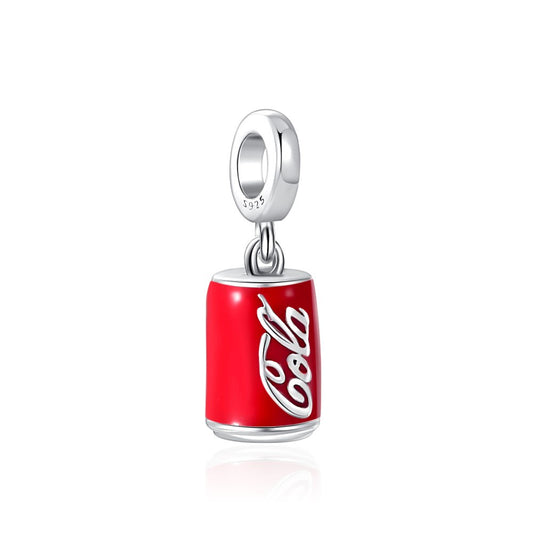 925 Sterling Silver Cola Can Charm