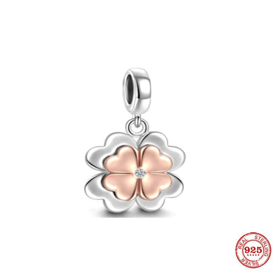 925 Sterling Silver Beautiful dainty four leaf clover