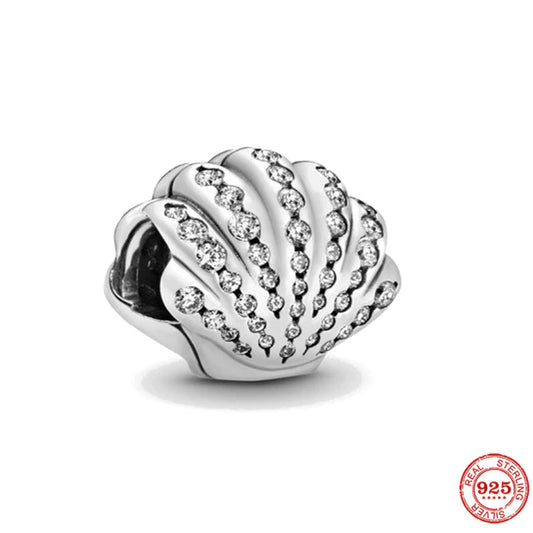 925 Sterling Silver Clam Shell Charm