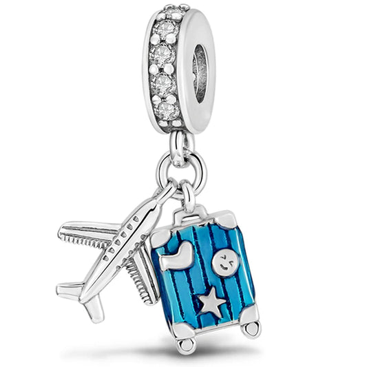 'Jetsetter' Airplane & Suitcase Charm